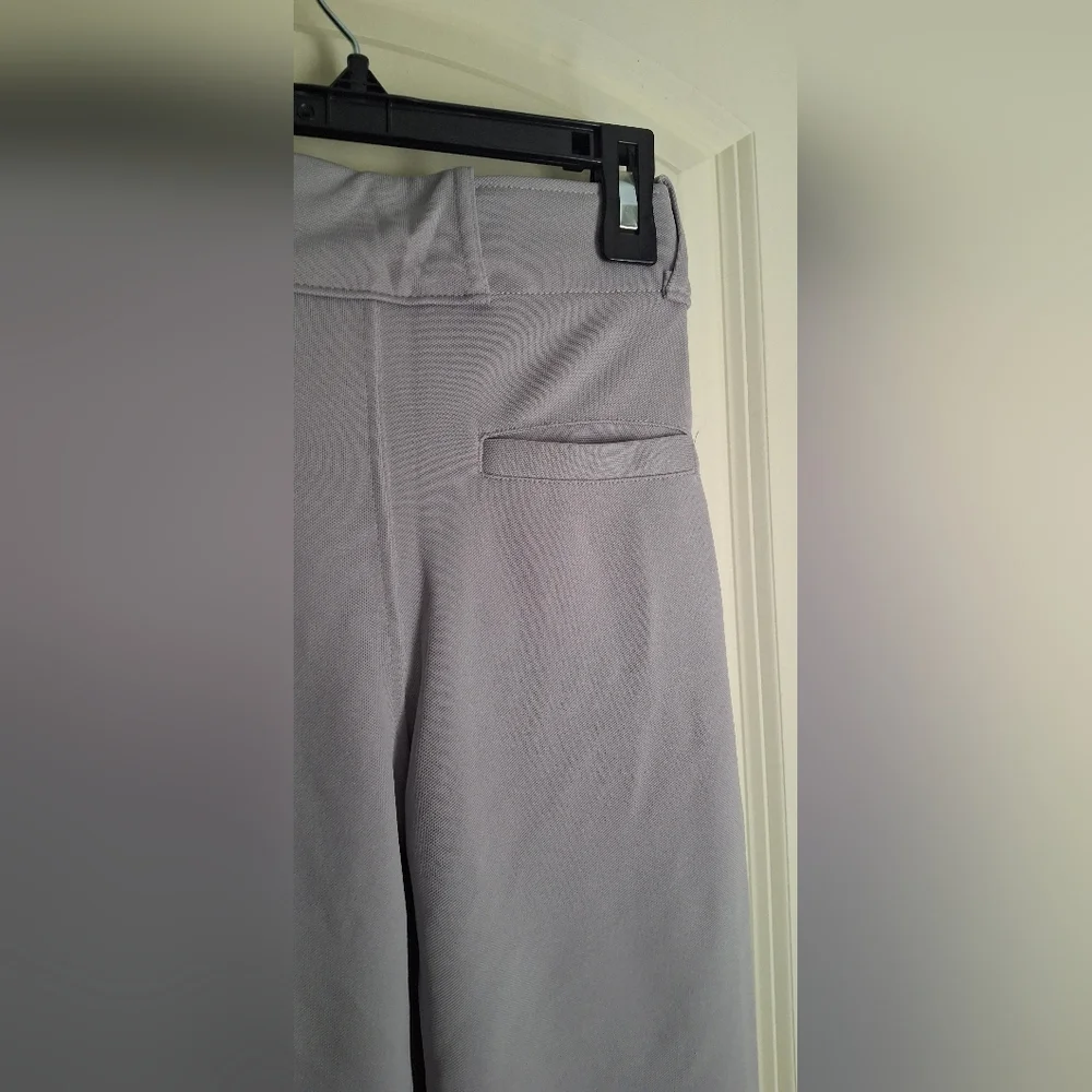 Nwt Easton WALK-OFF Piped Baseball & Softball Pant Youth S Grey/Red 21